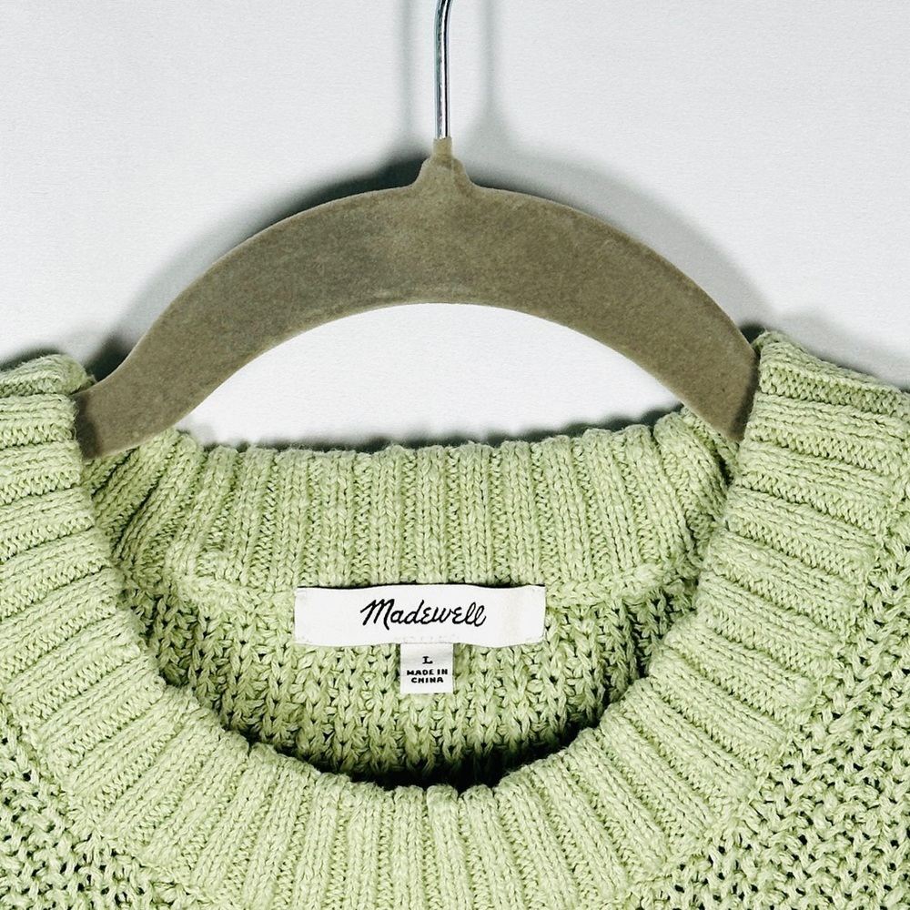 Madewell Pastel Sweater Tank Sage Green Women’s Large - Picture 4 of 12